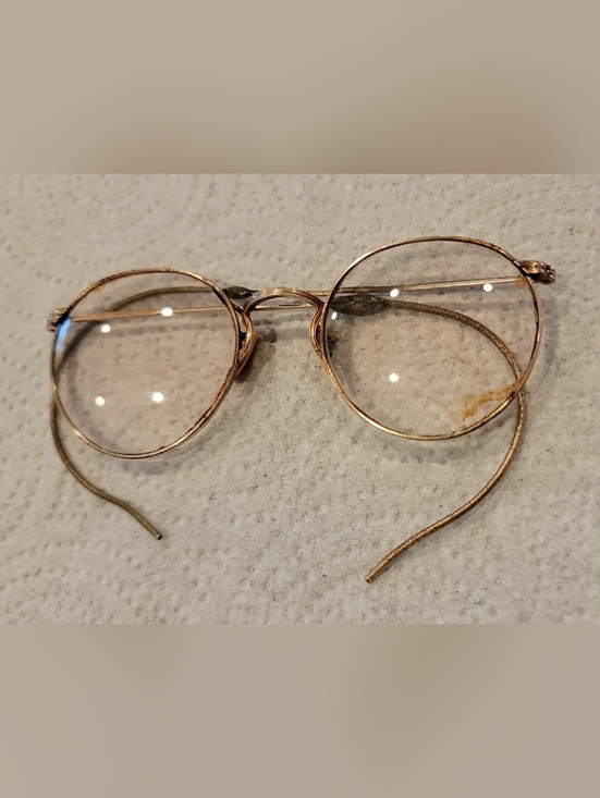 Ful-Vue Other - Vintage Ful-Vue Round Wire Rim Glasses 12K GF Cable Temple Bifocal
